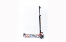 TROTINET SA VELIKIM SVETLEĆIM TOČKOVIMA- print wildstyle graffit 3