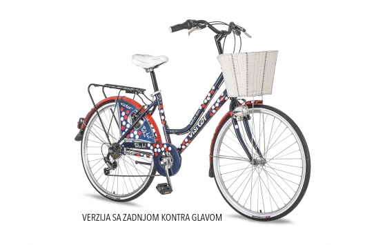 VISITOR POLKA DOTT PLAVO CRVENO BELI - FAM263F